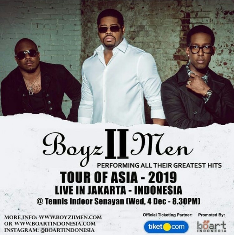 Boyz II Men Live In Jakarta, Tour Of Asia 2019.