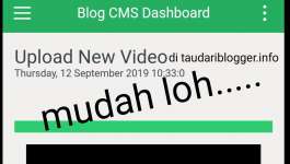Add Video di Web taudariblogger.info Mudah Loh..