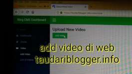 Tutorial Add Video di Web Taudariblogger.info